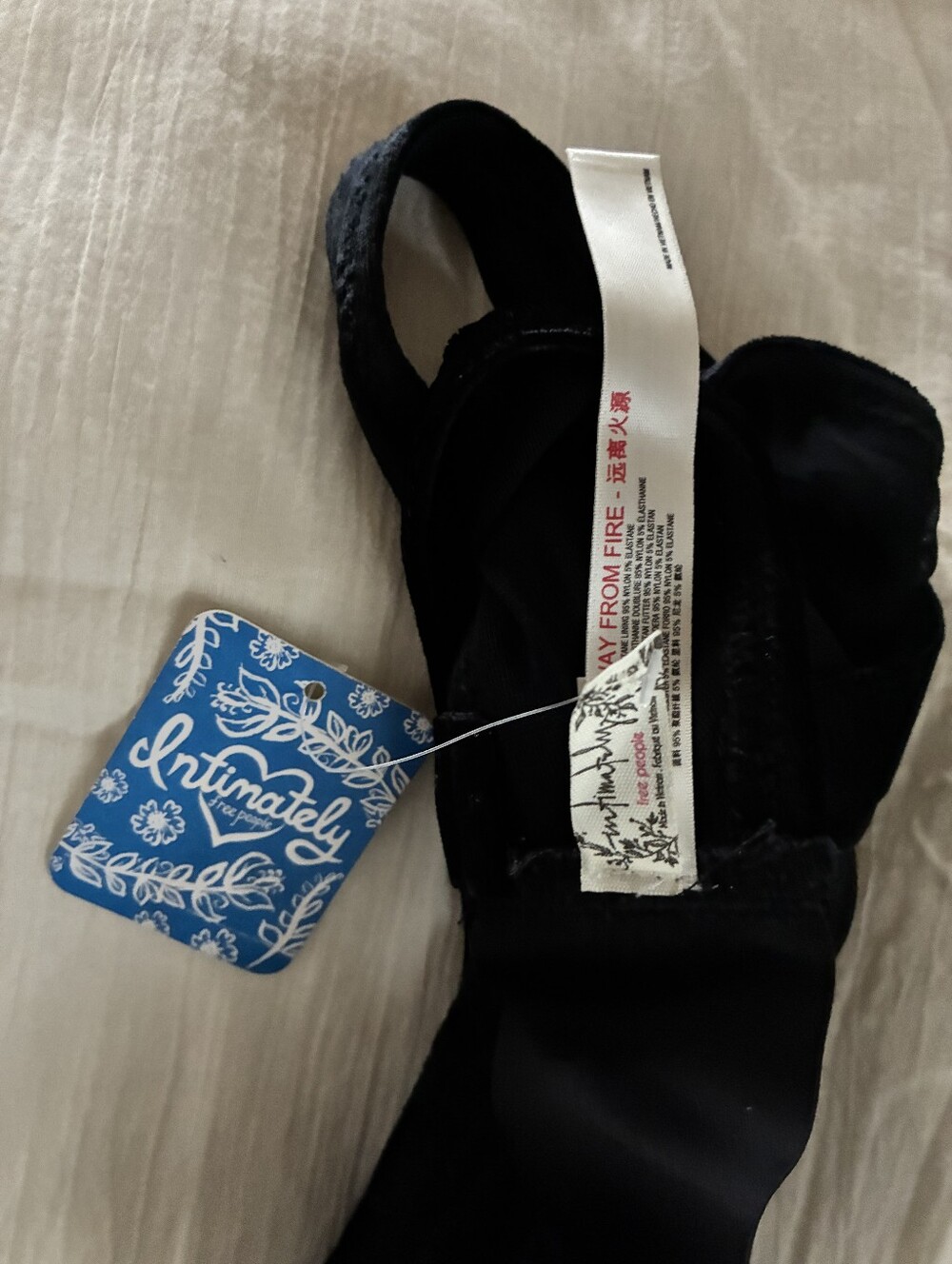 Free People Black Velvet Underwear Set - Picture 7 of 11